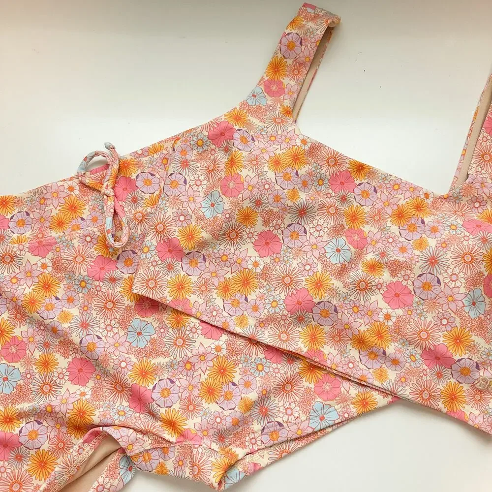 ❗️SOLD❗️Albion Darling Pink Olivia Swim Top Shorts Matching Swim Set NWT Size S - Picture 10 of 15